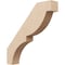 Ekena Millwork 3-inch W x 18-inch D x 18-inch H Valencia Rough Cedar Woodgrain TimberThane Knee Brace, Primed BRCUR03X18X18VALRCPR - alternate 1